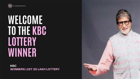 KBC Lottery Winner 2023 .
